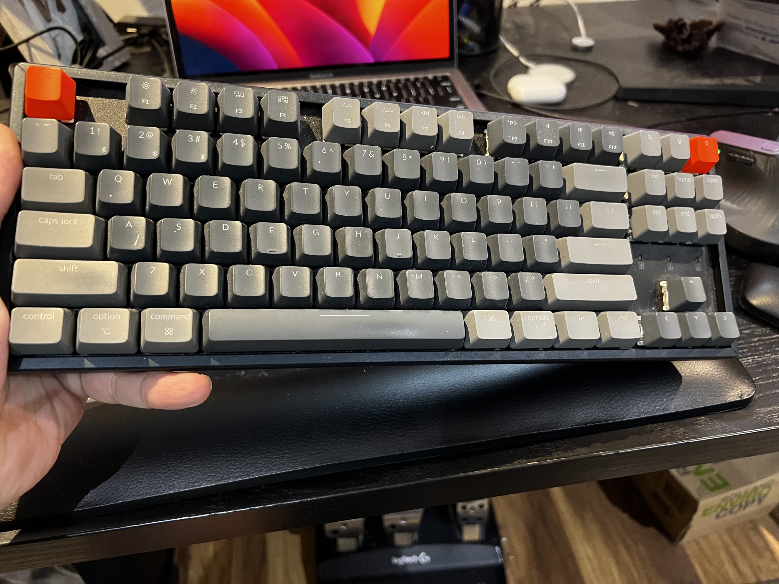 Picture of a Keychron K8 keyboard