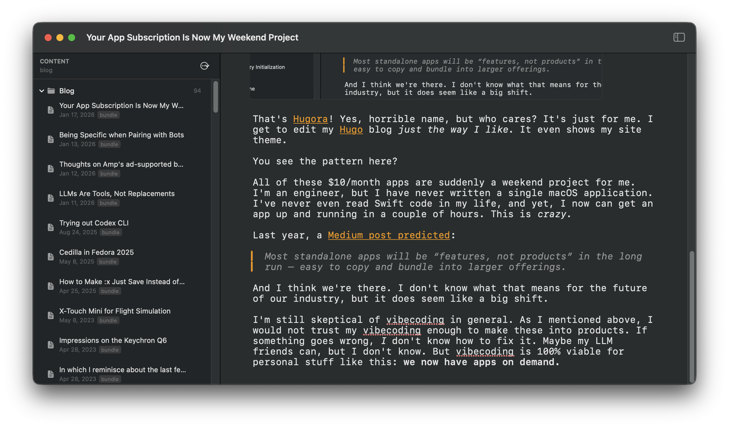 Engineer Vibecodes Personal Apps Replacing Subscriptions